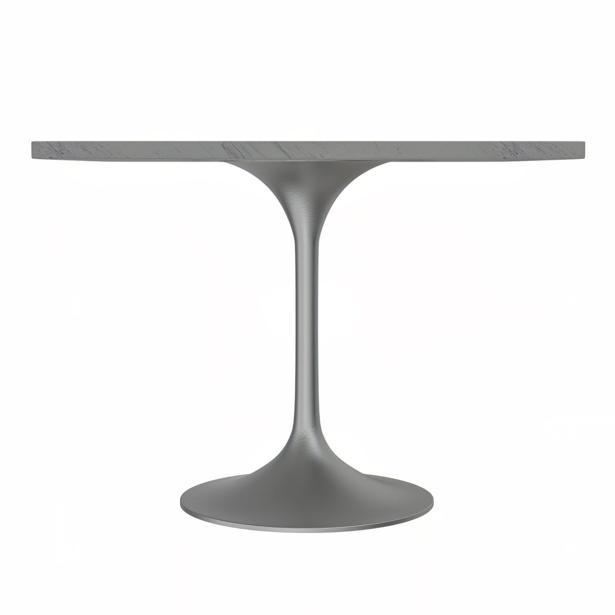 Verve Collection 24"Square Dining Table, Black/White/Brushed Gold Base with MDF Top 36 Inch Silver Marbled White Resin Dining Table Leisuremod