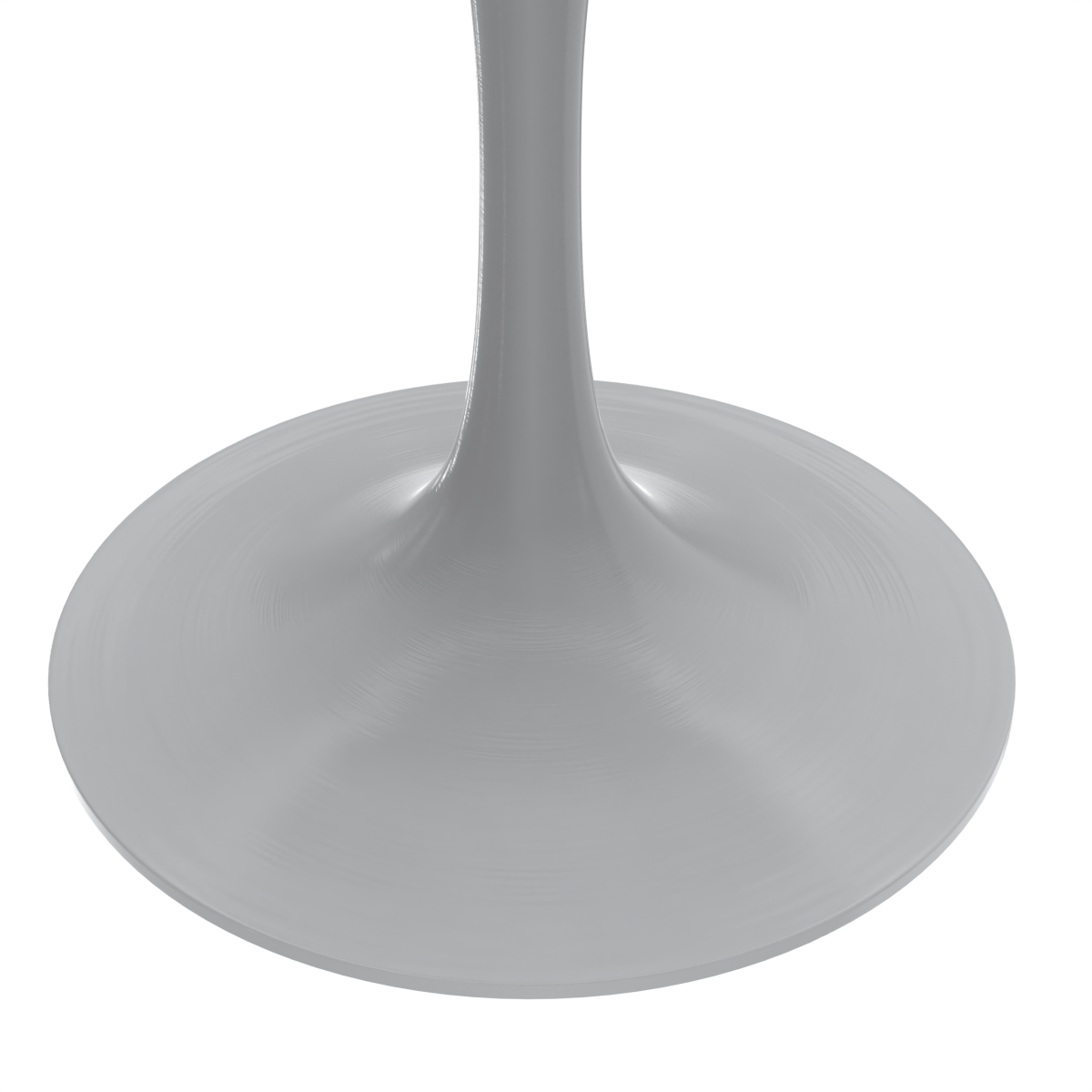 Verve Round Dining Table with MDF/Sintered Stone/Resin Tabletop in White Stainless Steel Pedestal Base MDF 36 Inch Dark Maple Dining Table Leisuremod
