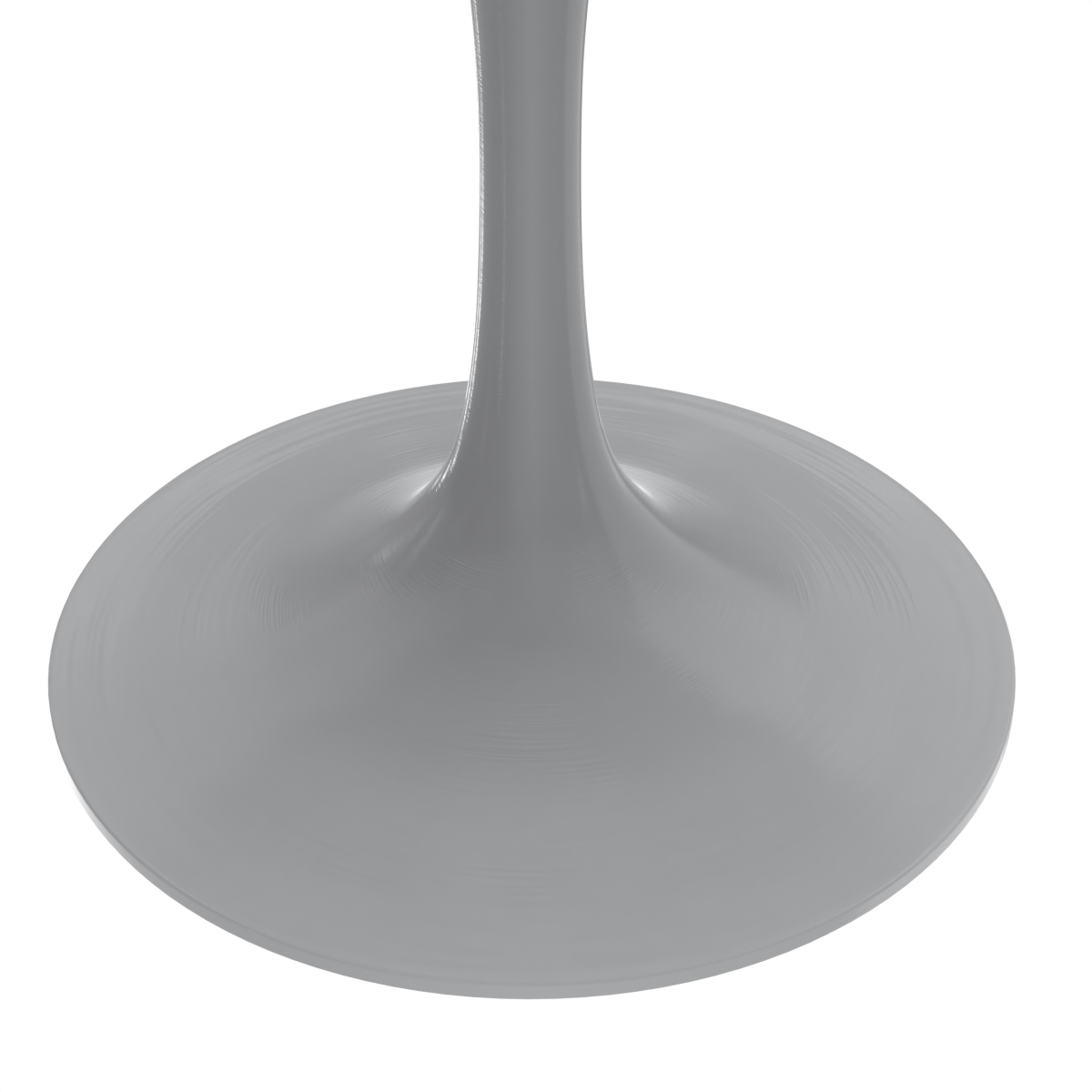Verve Round Dining Table with MDF/Sintered Stone/Resin Tabletop in White Stainless Steel Pedestal Base MDF 48 Inch Dark Maple Dining Table Leisuremod