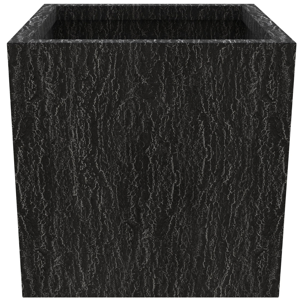 Verdura Modern 3 Piece Square Fiberstone and Clay Planter with Drainage Holes - Elax Furniture