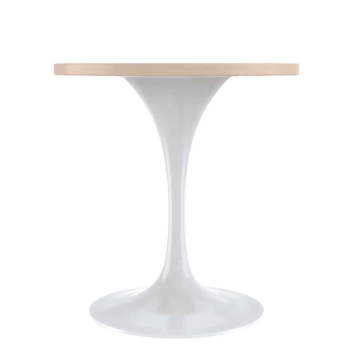 Verve Round Dining Table with MDF/Sintered Stone/Resin Tabletop in White Stainless Steel Pedestal Base - Elax Furniture