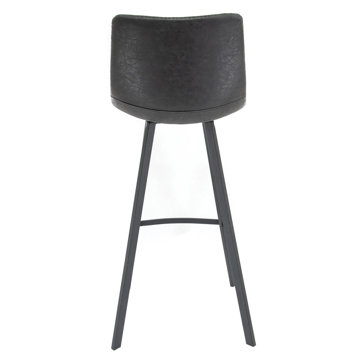 Elland 5-Piece Bar-Height Dining Set with Round MDF Bar Table and Leather Bar Stools - Elax Furniture