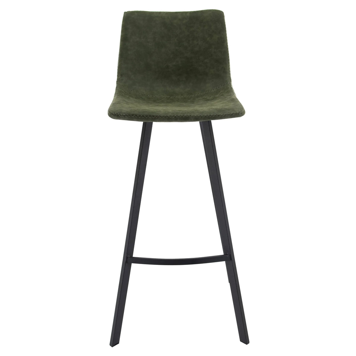 Elland 5-Piece Bar-Height Dining Set with Round MDF Bar Table and Leather Bar Stools - Elax Furniture