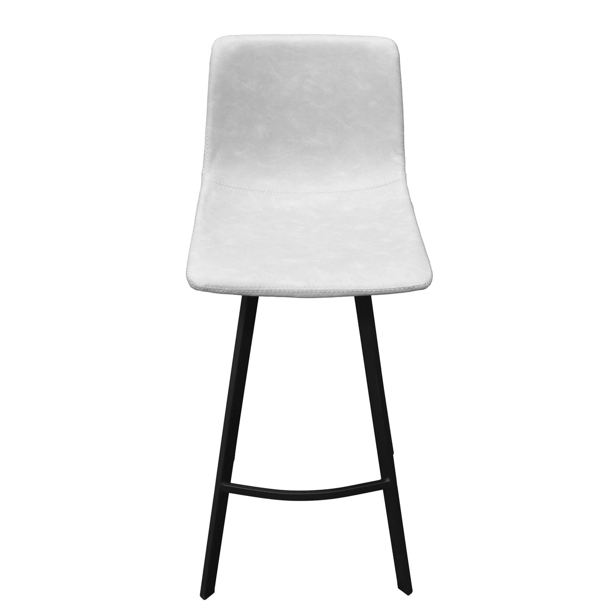 Elland 5-Piece Bar-Height Dining Set with Round MDF Bar Table and Leather Bar Stools - Elax Furniture