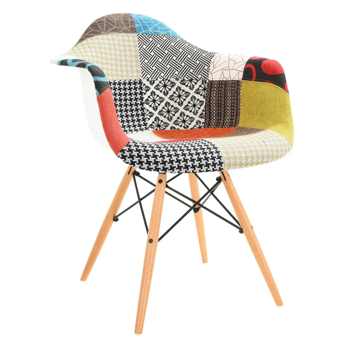 Willow Modern Fabric Eiffel Base Accent Side Chair - Elax Furniture