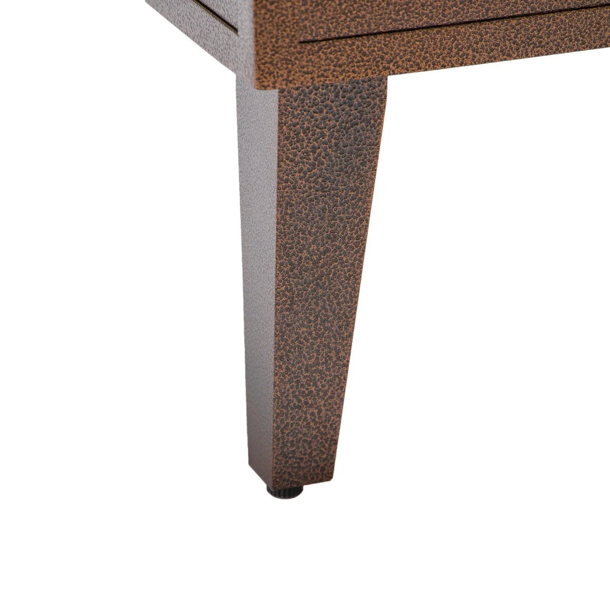 Walbrooke Outdoor Patio Square Fire Pit and Tank Holder - Elax Furniture