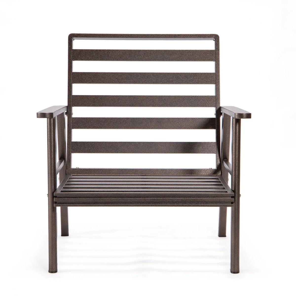 Walbrooke Modern 3-Piece Outdoor Patio Set with Brown Aluminum Frame and Removable Cushions Loveseat and Set of 2 Armchairs - Elax Furniture