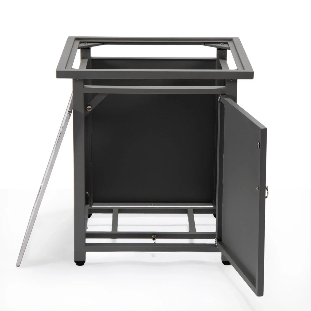Walbrooke Outdoor Patio Square Fire Pit and Tank Holder - Elax Furniture