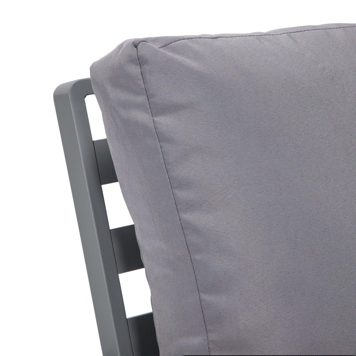 Walbrooke Modern 3-Piece Outdoor Patio Set with Grey Aluminum Frame and Removable Cushions Loveseat and Set of 2 Armchairs - Elax Furniture