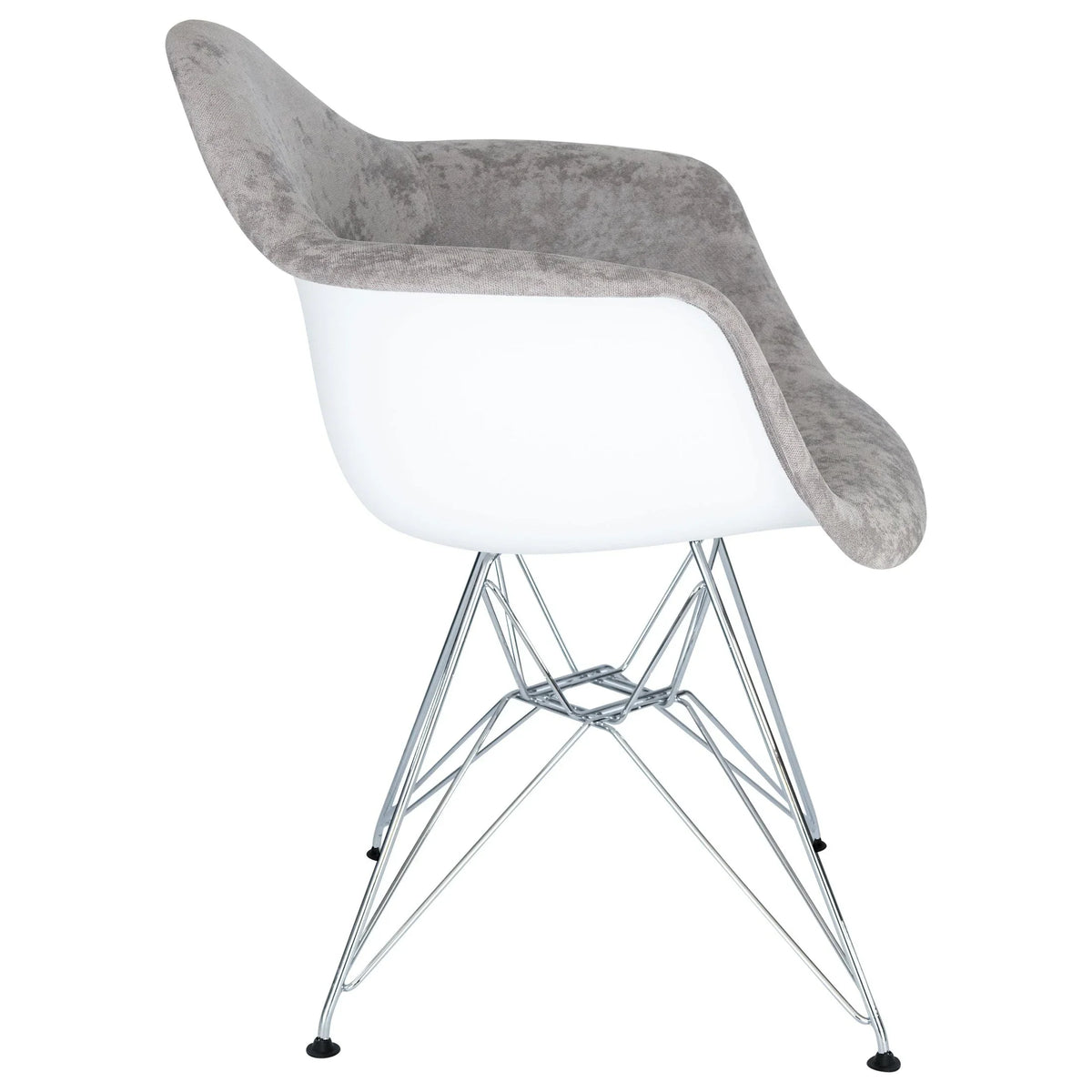 Willow Modern Fabric Eiffel Base Accent Side Chair - Elax Furniture