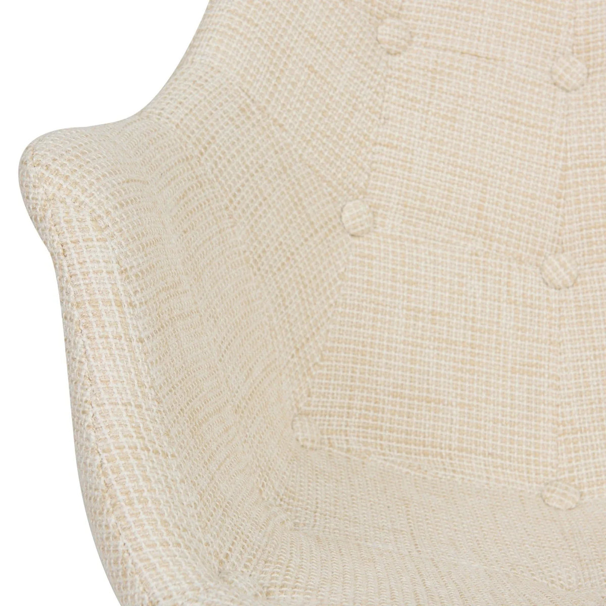 Willow Modern Petite Twill Upholstered Fabric/Velvet with Eiffel Base Rocking Chair - Elax Furniture