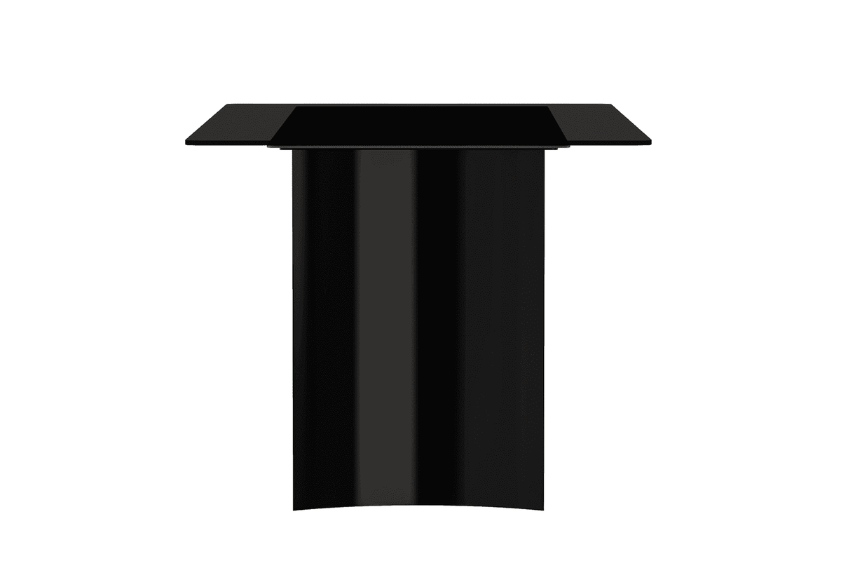 Zara Rectangular Dining Table with Glass/Sintered Stone Top and Stainless Steel Base - Elax Furniture