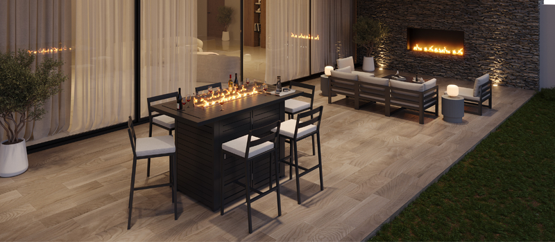 Creating the Perfect Outdoor Oasis: A Cozy Patio Seating Area with Modern Elegance - Elax Furniture