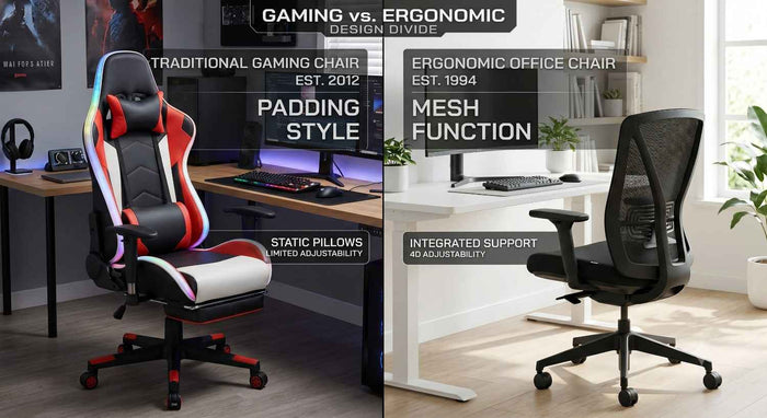 Gaming Chair vs Ergonomic Office Chair for Studying & Long Hours