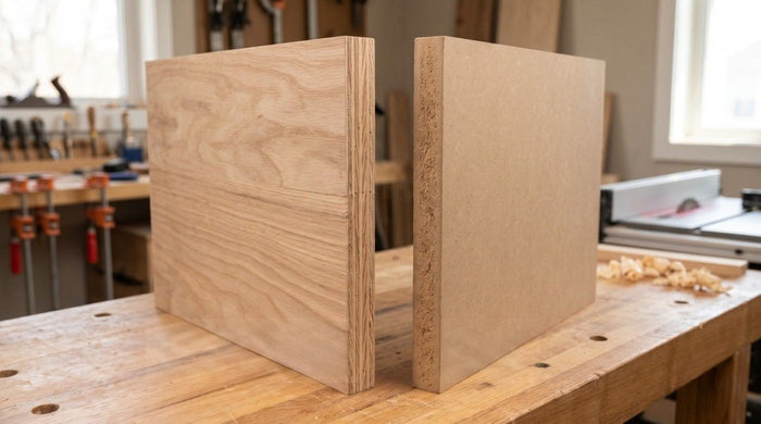 MDF vs particle board cross-section comparison