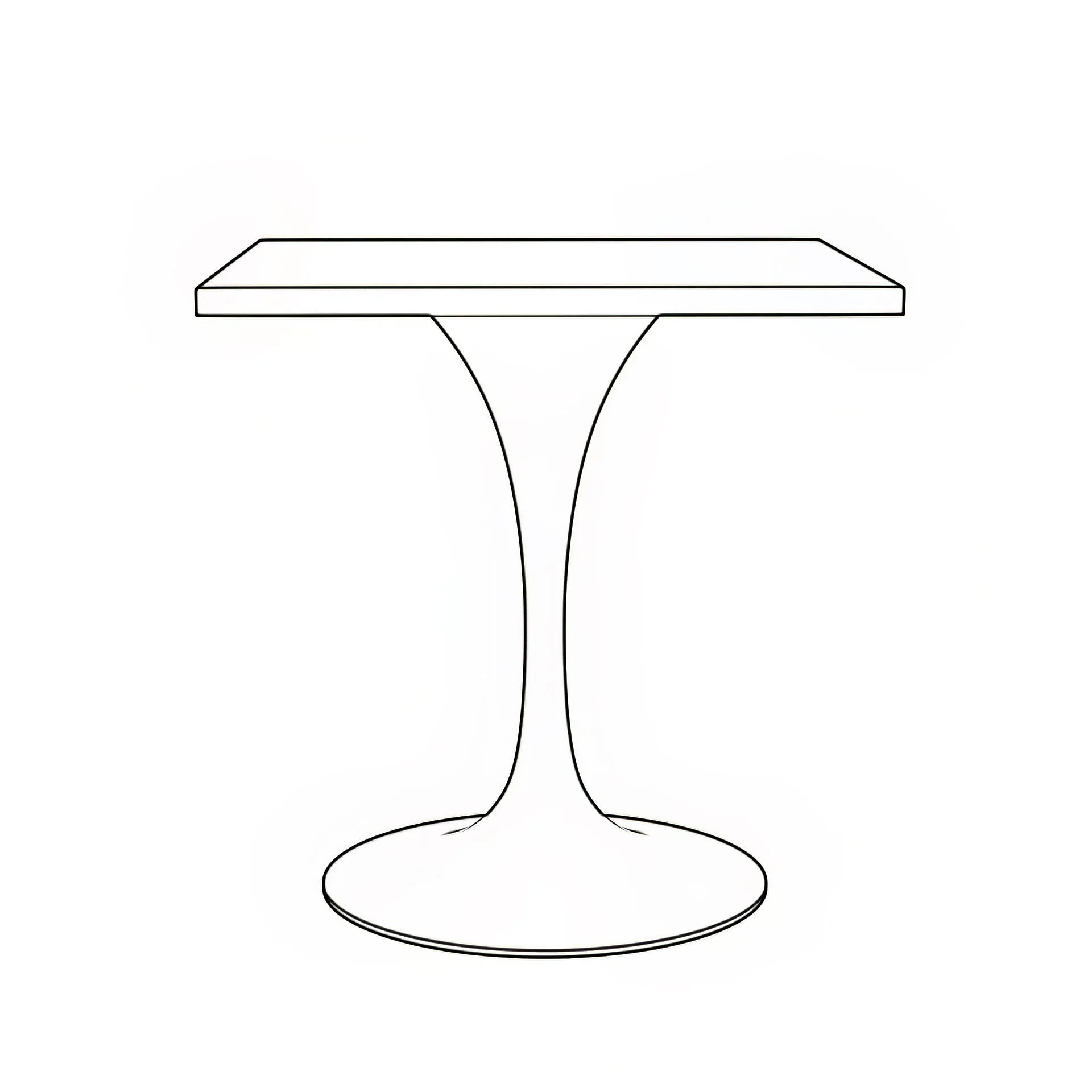 Verve Square Dining Table with a Laminated White Marbleized Tabletop and White Steel Pedestal Base - Elax Furniture