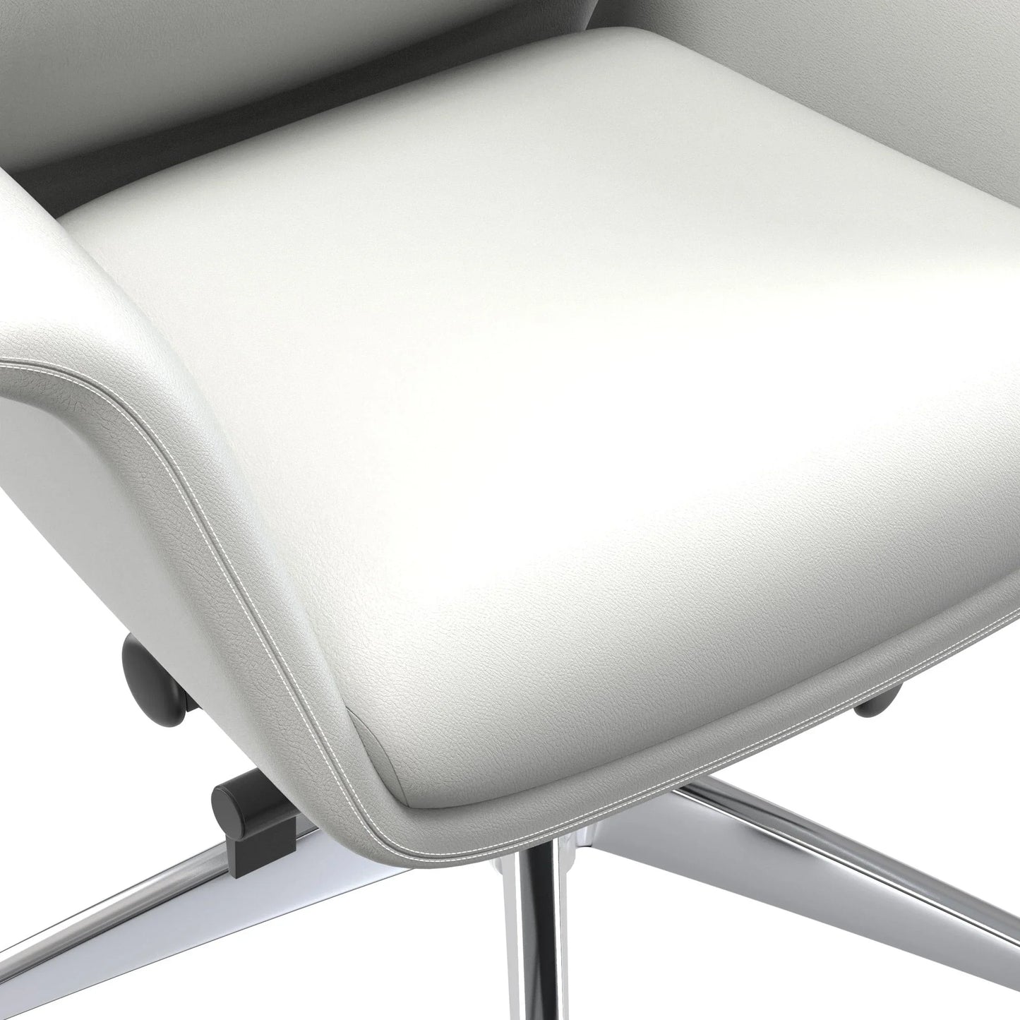 Summit Adjustable Height Leather Conference Office Chair with Swivel and Tilt - Elax Furniture