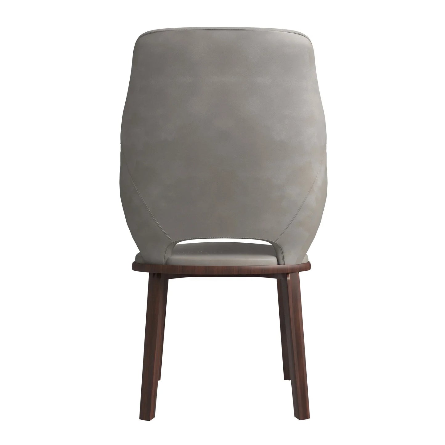Vivara Dining Chair Upholstered in Leather with Rubberwood Base - Elax Furniture