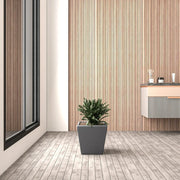 Blossom Fiberstone Tapered Square Planter Pot in Dark Grey - Elax Furniture