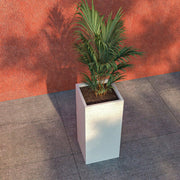 Basalt Fiberstone and MgO Clay Modern Tall Square Planter Pot for Indoor and Outdoor - Elax Furniture