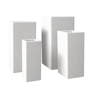 Terra Fiberstone and MGO Clay Planter, Mid-Century Modern Tall Square Planter Pot for Indoor and Outdoor - Elax Furniture