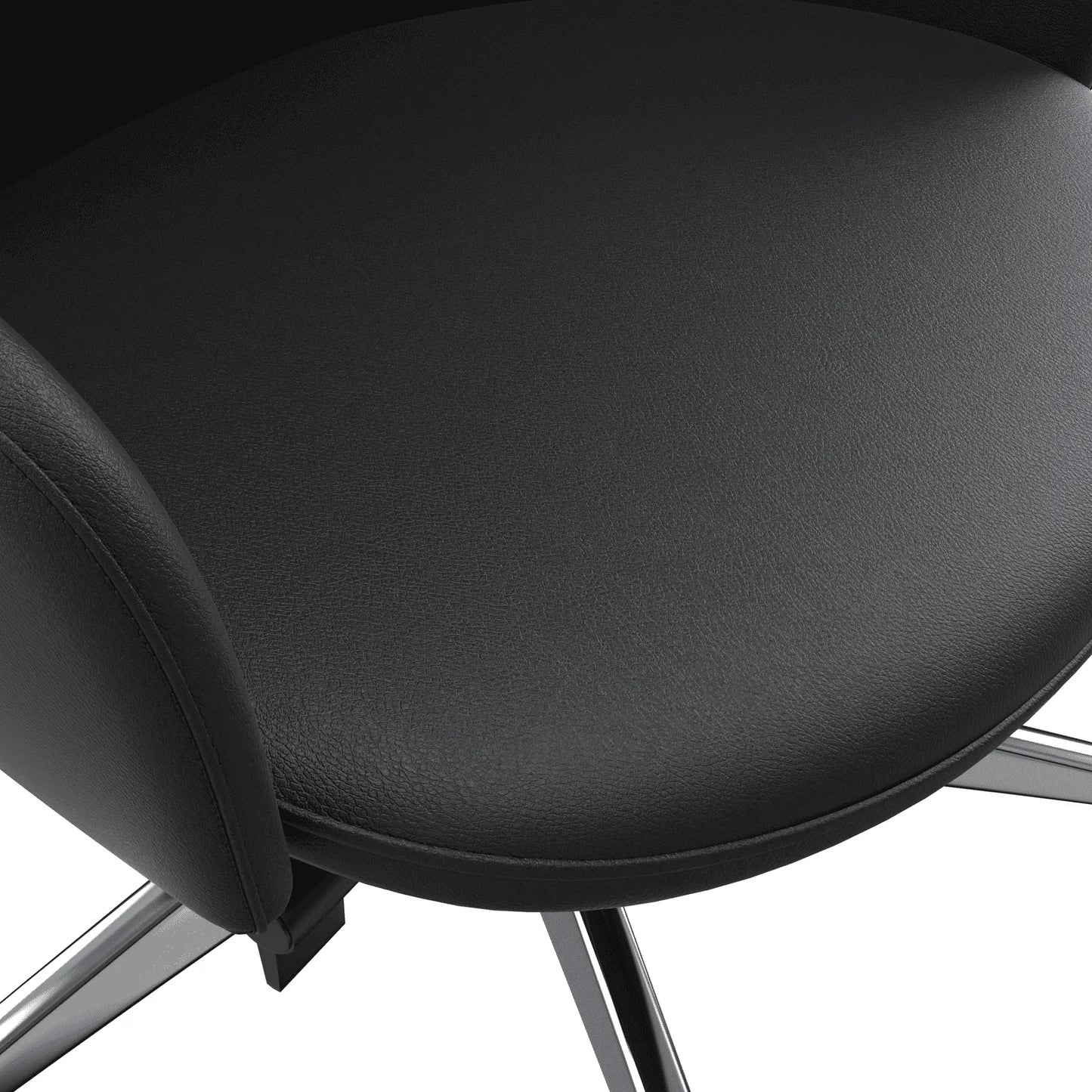 Celeste High-Back Office Chair in Upholstered Leather and Iron Base with Swivel and Tilt - Elax Furniture