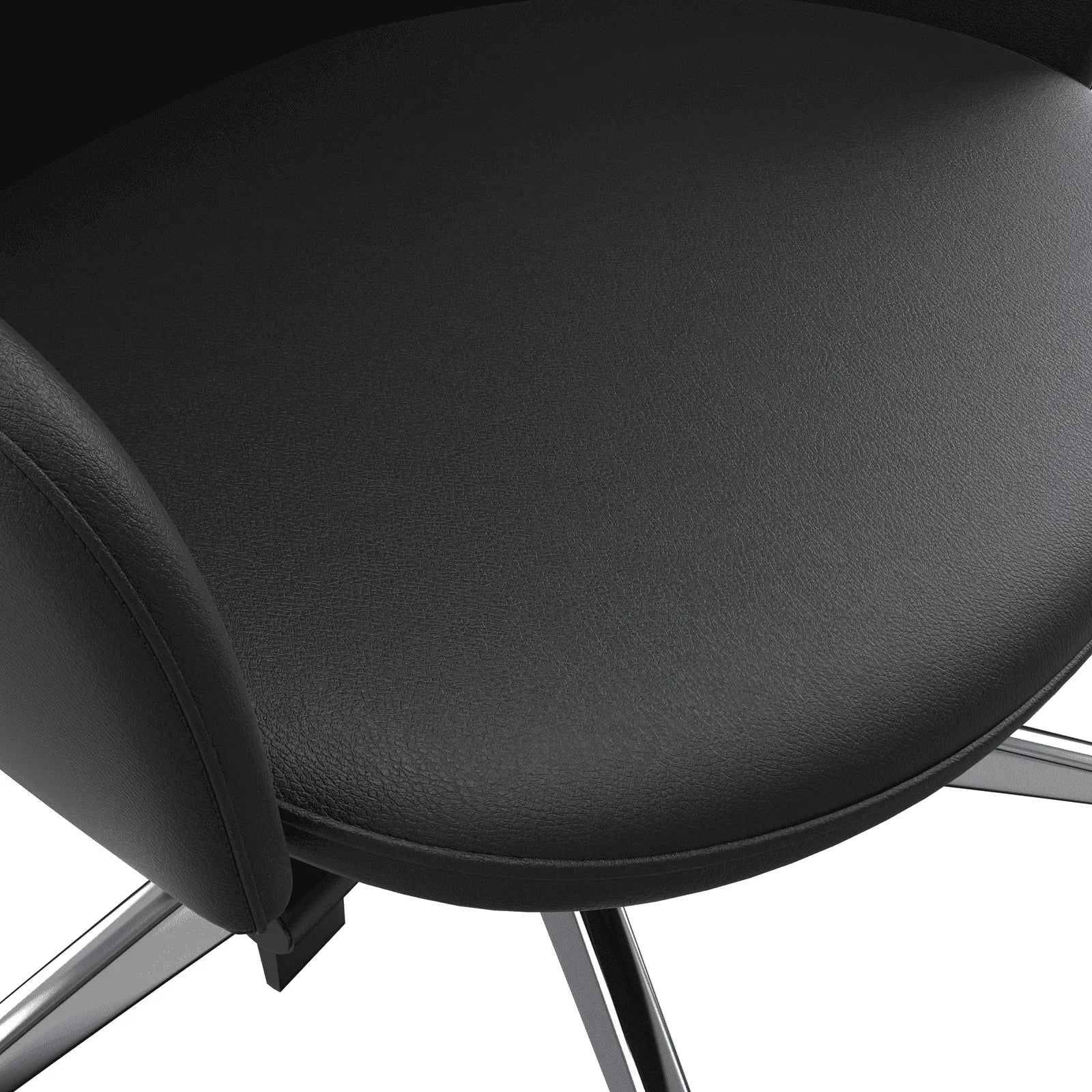 Celeste High-Back Office Chair in Upholstered Leather and Iron Base with Swivel and Tilt - Elax Furniture