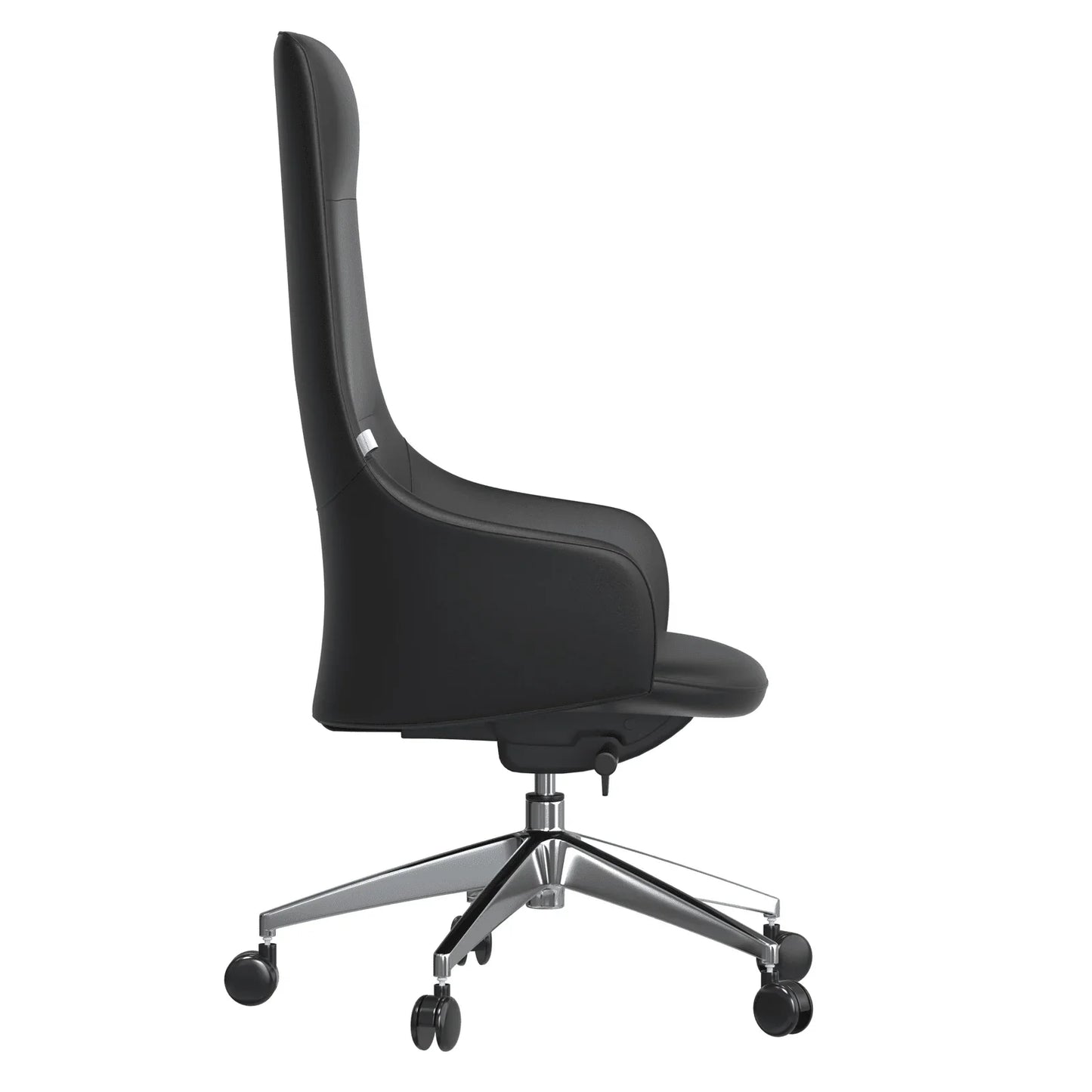 Celeste High-Back Office Chair in Upholstered Leather and Iron Base with Swivel and Tilt - Elax Furniture