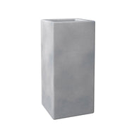 Terra 4-Piece Fiberstone and MGO Clay Planter Set, Mid-Century Modern Tall Square Planter Pot for Indoor and Outdoor - Elax Furniture