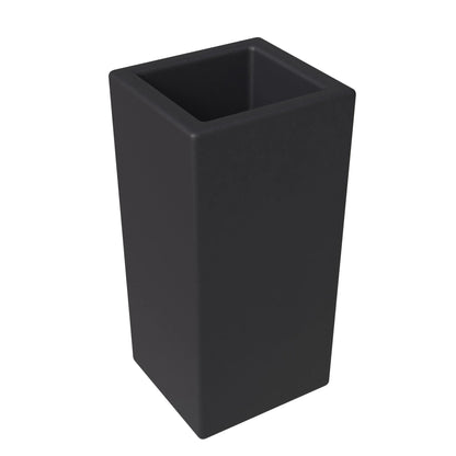 Terra 4-Piece Fiberstone and MGO Clay Planter Set, Mid-Century Modern Tall Square Planter Pot for Indoor and Outdoor - Elax Furniture