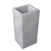Terra 4-Piece Fiberstone and MGO Clay Planter Set, Mid-Century Modern Tall Square Planter Pot for Indoor and Outdoor - Elax Furniture