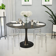 Averill Modern Plastic Dining Stool with Sturdy Seat and Legs for Kitchen and Dining Room - Elax Furniture