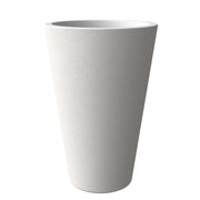 Pebble Modern Fiberstone and MGO Clay Tapered Round Planter for Indoor and Outdoor - Elax Furniture