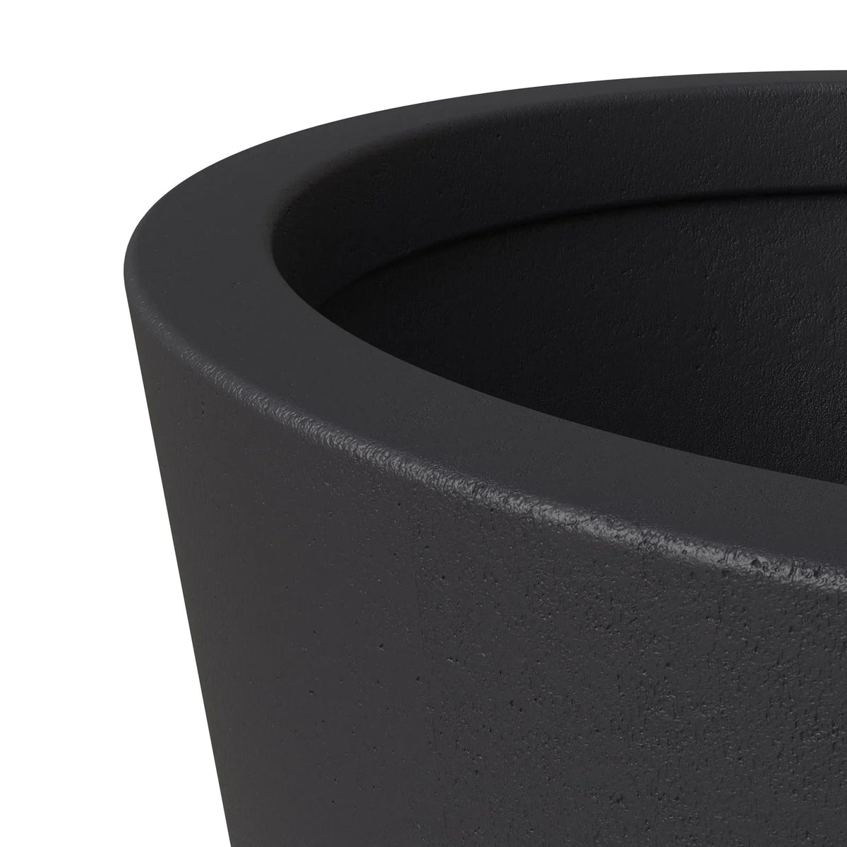 Pebble 4-Piece Modern Fiberstone and MGO Clay Tapered Round Planter Set for Indoor and Outdoor - Elax Furniture