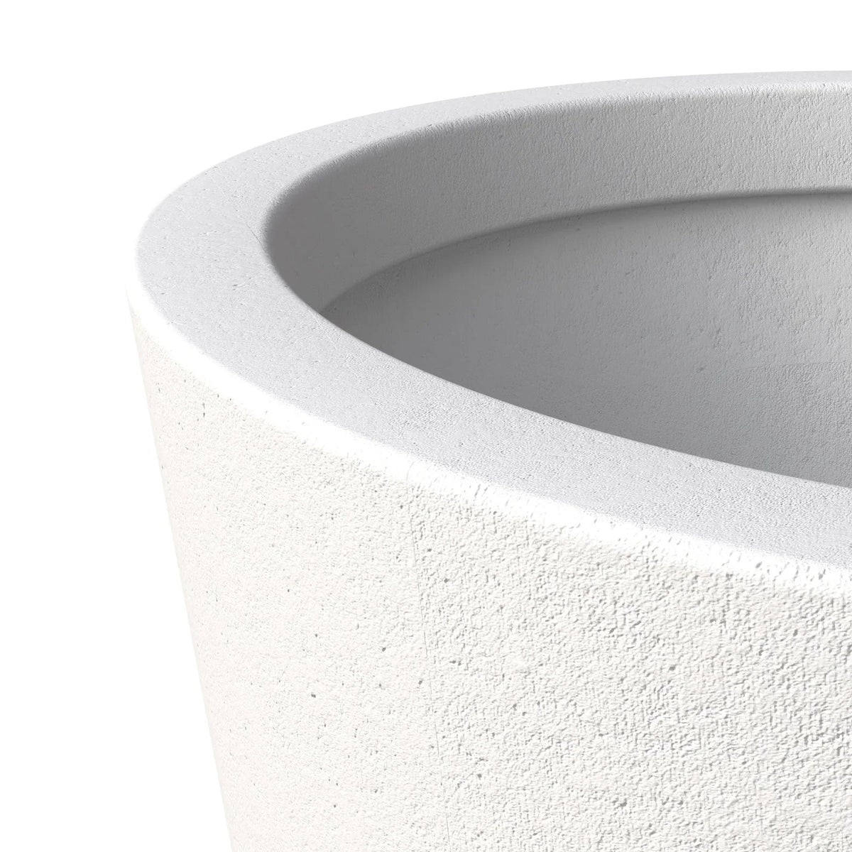 Pebble 4-Piece Modern Fiberstone and MGO Clay Tapered Round Planter Set for Indoor and Outdoor - Elax Furniture