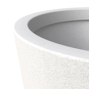 Pebble 4-Piece Modern Fiberstone and MGO Clay Tapered Round Planter Set for Indoor and Outdoor - Elax Furniture