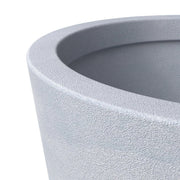 Pebble 4-Piece Modern Fiberstone and MGO Clay Tapered Round Planter Set for Indoor and Outdoor - Elax Furniture