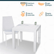 Kent Mid-Century Modern Weave Design 3-Piece Outdoor Patio Dining Set - Elax Furniture
