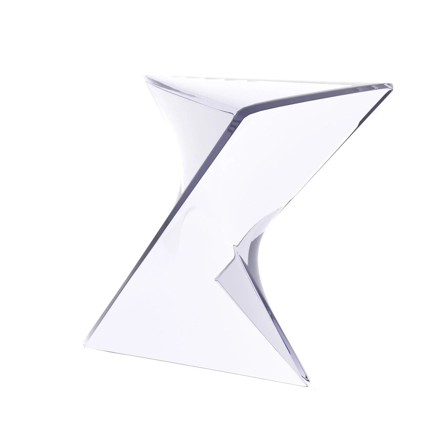 Randolph Triangular Accent Side Table in ABS/PC Plastic - Elax Furniture