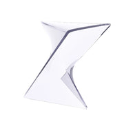 Randolph Triangular Accent Side Table in ABS/PC Plastic - Elax Furniture
