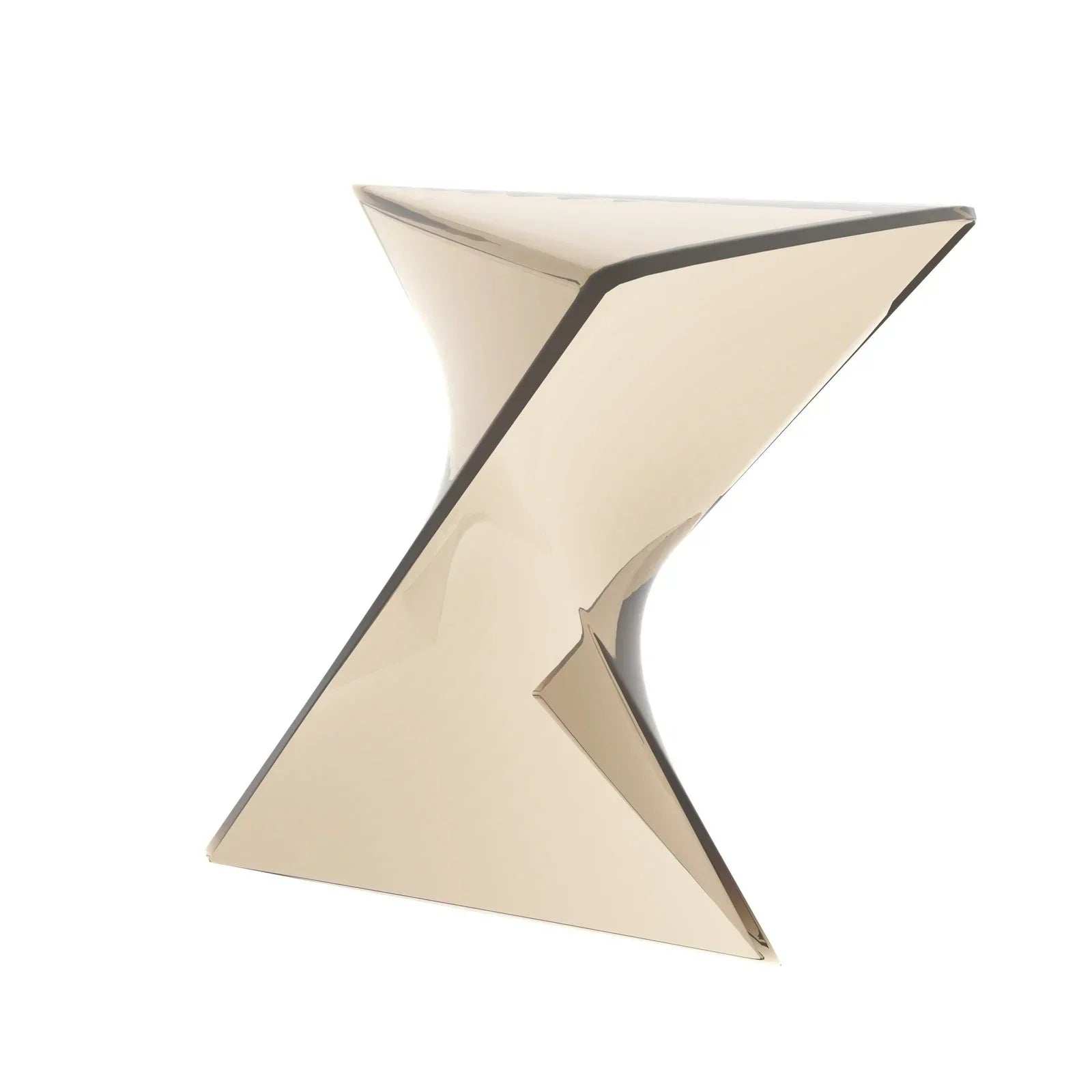 Randolph Triangular Accent Side Table in ABS/PC Plastic - Elax Furniture