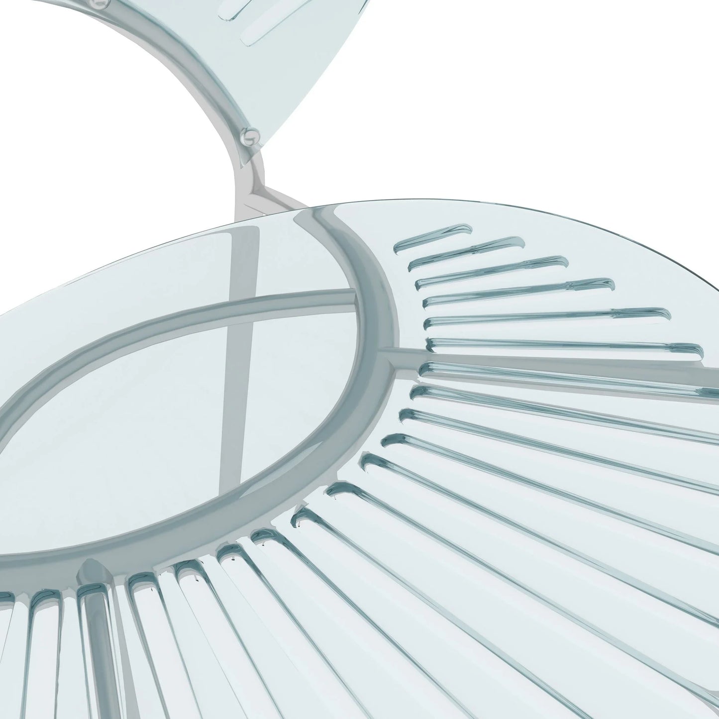 Opulent Modern Plastic Dining Chair in Chrome Metal Legs - Elax Furniture