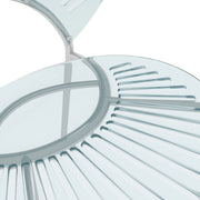 Opulent Modern Plastic Dining Chair in Chrome Metal Legs - Elax Furniture