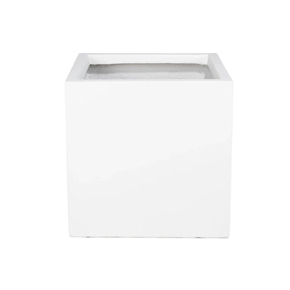 Fern Fiberstone and MGO Clay Mid-Century Modern Square Planter Pot for Indoor and Outdoor - Elax Furniture