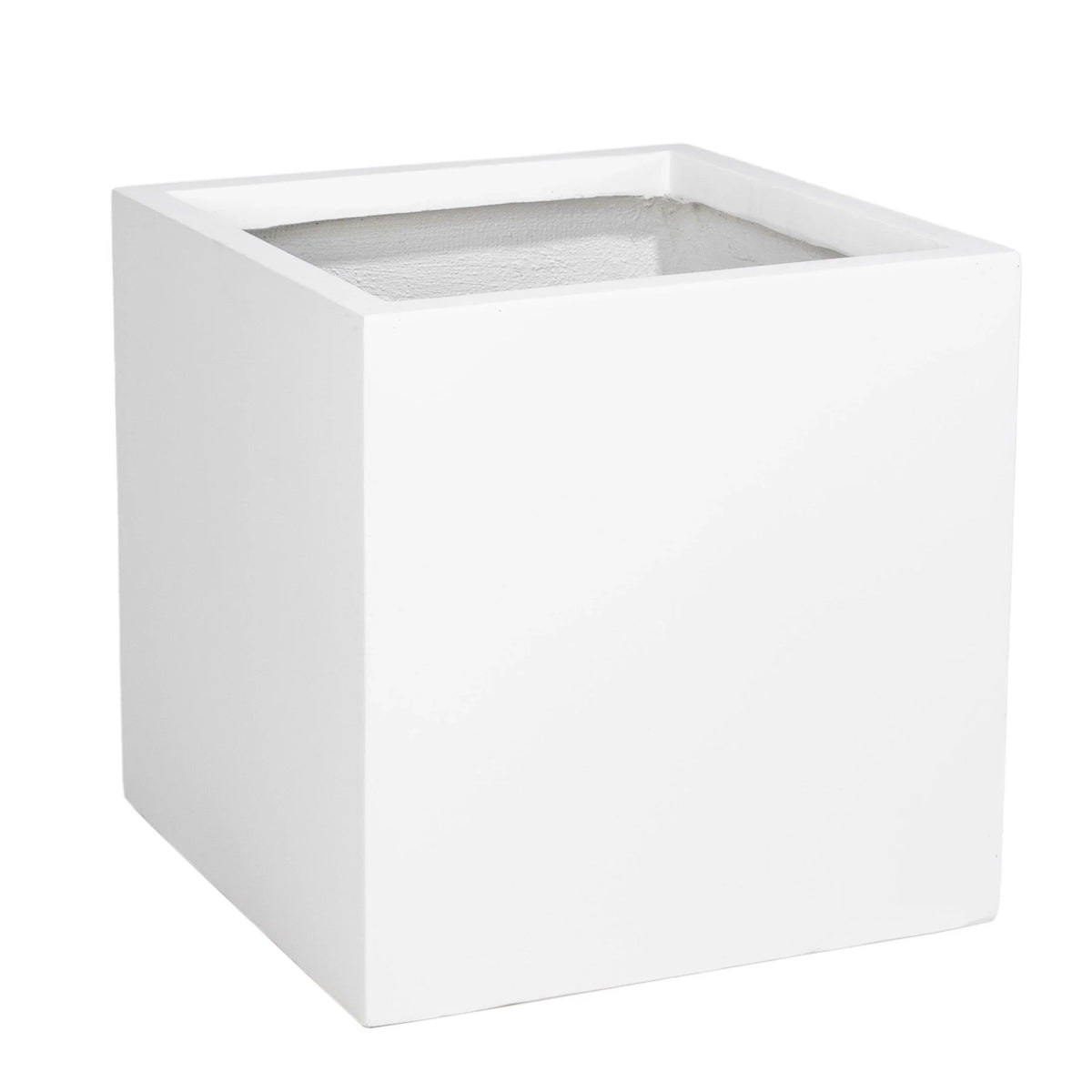 Fern Fiberstone and MGO Clay Mid-Century Modern Square Planter Pot for Indoor and Outdoor - Elax Furniture