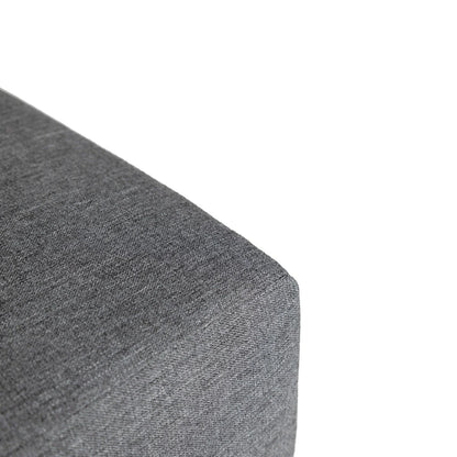 Chelsea 7-Piece Patio Sectional Set in Black Aluminum with Fire Pit Table - Elax Furniture