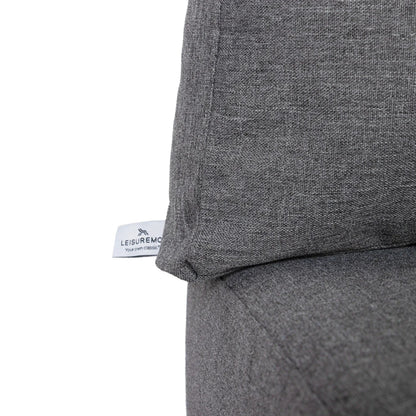 Chelsea 7-Piece Patio Sectional Set in Black Aluminum with Fire Pit Table - Elax Furniture