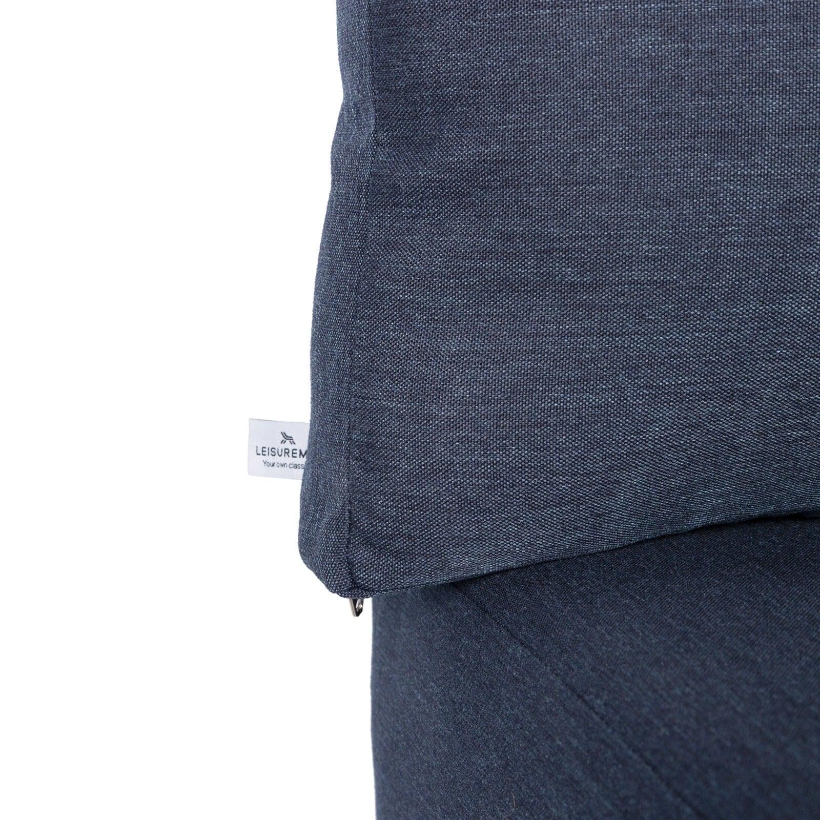 Chelsea 7-Piece Patio Sectional Set in Black Aluminum with Fire Pit Table - Elax Furniture