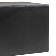 Maya Collection Fiberstone Outdoor/Indoor Rectangular Coffee Table in Travertine