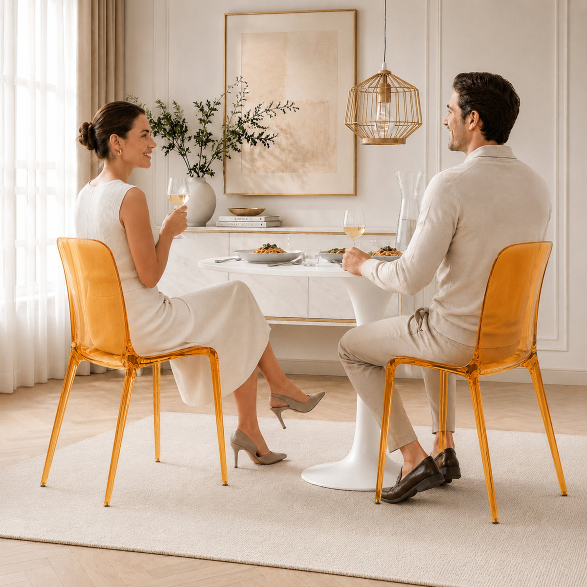 Murray Stackable Dining Side Chair in ABS Plastic